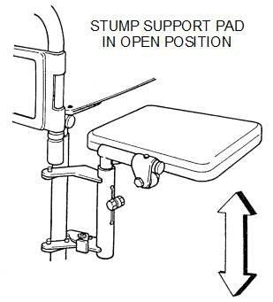 Access and Accent 127kg Wheelchair Stump Support